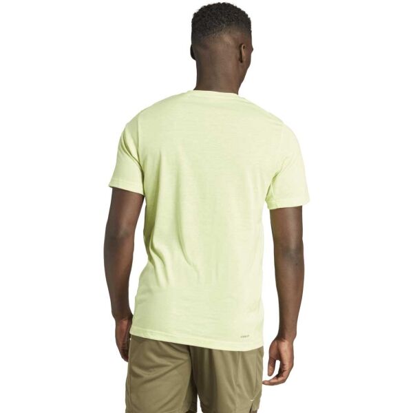 Adidas TR-ES+ TEE Мъжка тениска за тренировки, светло-зелено, Veľkosť L