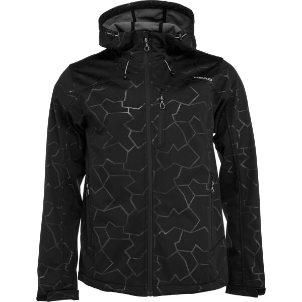 Head BASSEL Férfi softshell kabát, fekete, méret XL