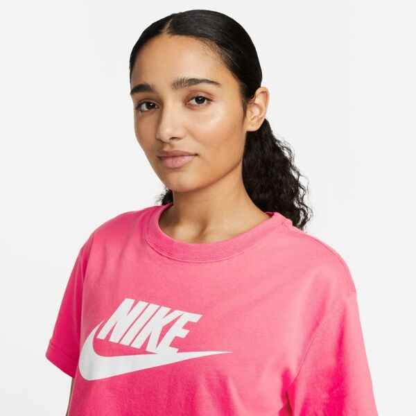 Nike NSW TEE ESSNTL CRP ICN FTR W Női Póló, Rózsaszín, Veľkosť L