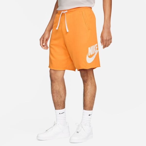 Nike CLUB ALUMNI HBR FT SHORT Мъжки шорти, оранжево, Veľkosť L