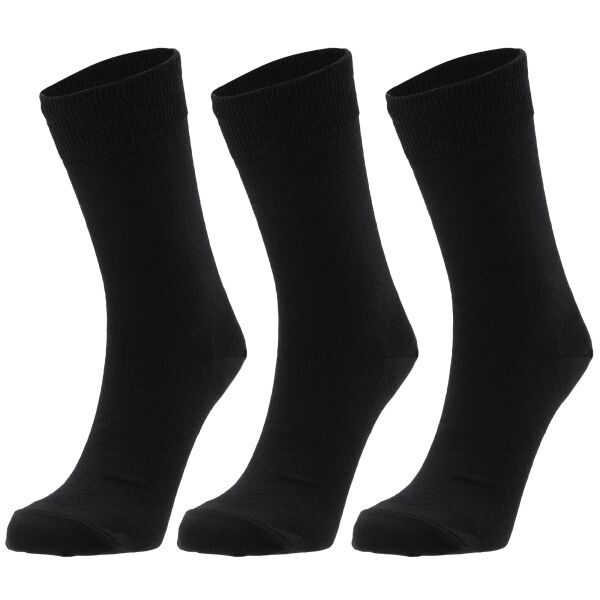 Devold DAILY MERINO LIGHT SOCK 3PK Magasszárú gyapjú zokni, fekete, méret 36-40