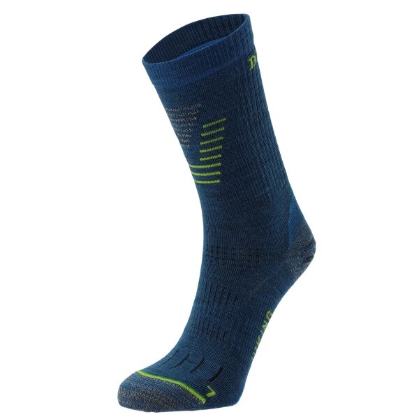 Devold HIKING MERINO LIGHT SOCK Високи вълнени чорапи, синьо, veľkosť 38-40