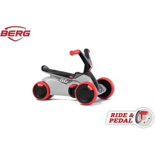 Berg GO SparX - 2 az 1-ben, piros futóbicikli és pedálos jármű