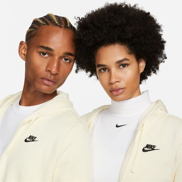 Nike NSW CLUB FLC FZ HOODIE STD Damen Sweatshirt, Gelb, Größe M