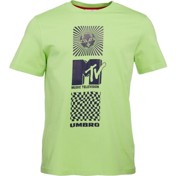 Umbro X MTV GRAPHIC TEE Férfi póló, világoszöld, méret XL