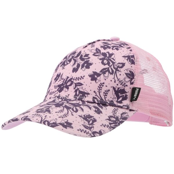 Puma ACADEMY AOP TRUCKER CAP Дамска шапка с козирка, розово, veľkosť UNI