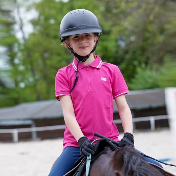 PROGRESS EQ LUKANA GIRL Момичешка тениска за езда, розово, Veľkosť 140-146