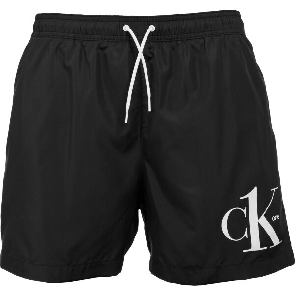 Calvin Klein MEDIUM DRAWSTRING Férfi fürdőnadrág, fekete, méret M