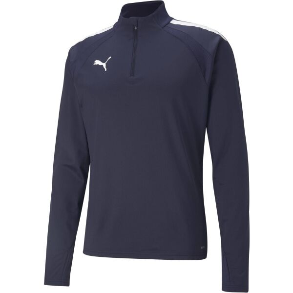 Puma TEAMLIGA 1/4 ZIP TOP Férfi pulóver, sötétkék, méret XXXL