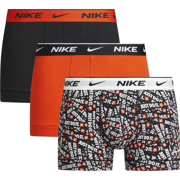 Nike EDAY COTTON STRETCH Мъжки боксерки, оранжево, Veľkosť M