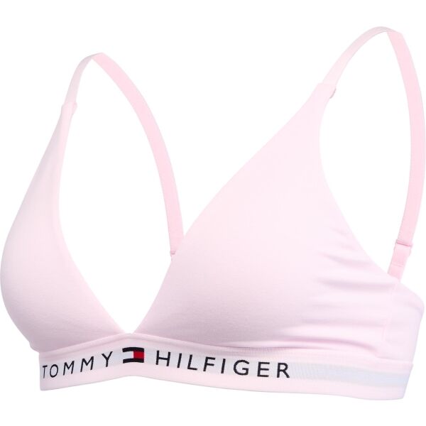 Tommy Hilfiger TH ORIGINAL-UNLINED TRIANGLE Дамско спортно бюстие, розово, Veľkosť M