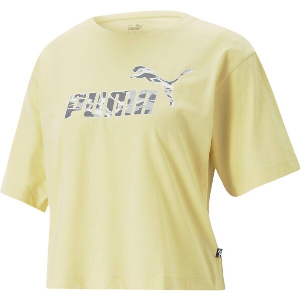 Puma SUMMER SPLASH GRAPHIC TEE Damenshirt, Gelb, Größe L