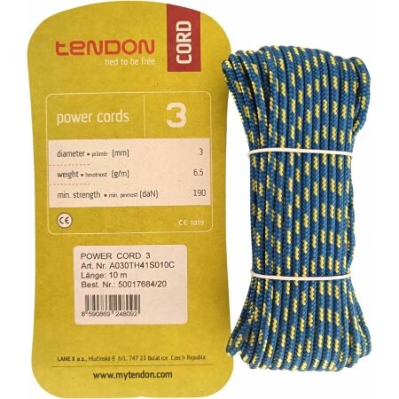 Tendon HAMMER 3 MM 10 M - Auxiliary climbing rope
