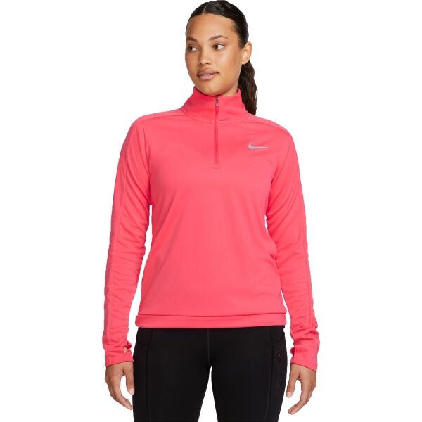 Nike DF PACER HZ Дамски суитшърт за тренировка, розово, размер