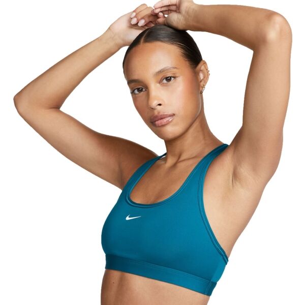 Nike SWSH LGT SPT BRA Дамско спортно бюстие, синьо, размер