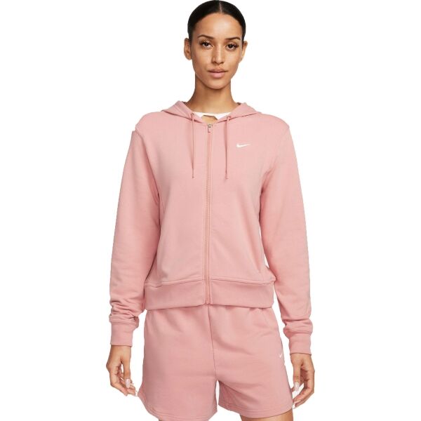 Nike ONE DF FZ HOODIE LBR Női pulóver, rózsaszín, méret S