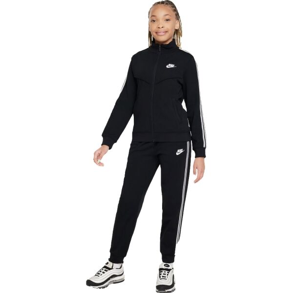 Nike SPORTSWEAR Детски спортен комплект, черно, Veľkosť S