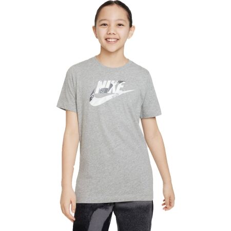 Nike NSW TEE CLUB CAMO - Dívčí tričko