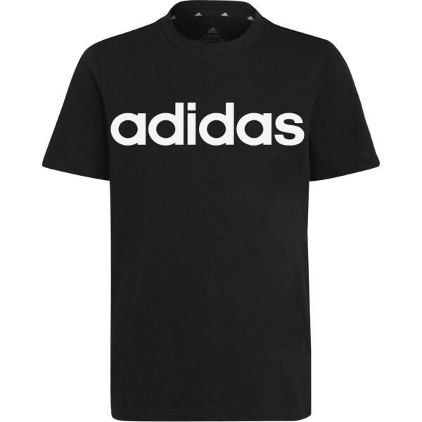 adidas U LIN TEE Fiú póló, fekete, méret 152