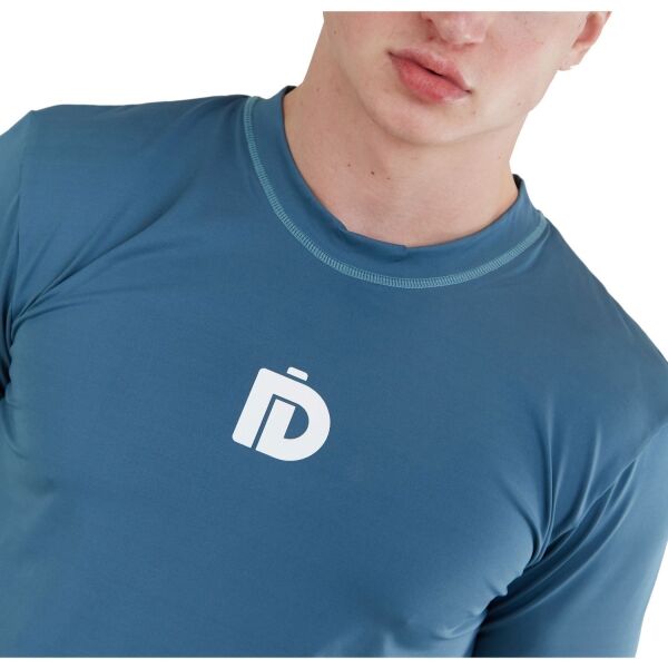 FUNDANGO MANADO LONG RASHGUARD Мъжка тениска за плуване, синьо, Veľkosť S