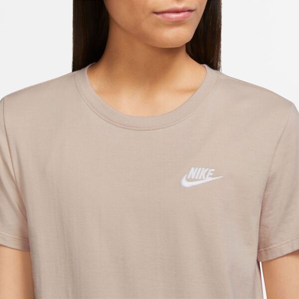 Nike NSW TEE CLUB Damenshirt, Beige, Größe XS