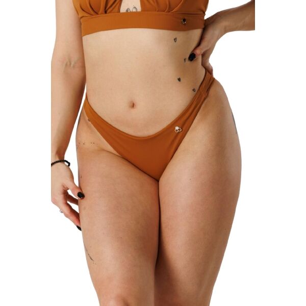 GOLDBEE BRAZILKY Női brazil bikini alsó, narancssárga, méret XS
