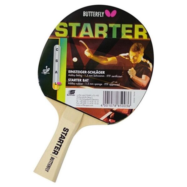 Butterfly STARTER Хилка за тенис на маса, черно, Veľkosť Os