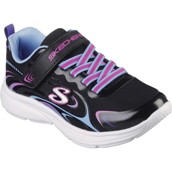 Skechers WAVY LITES Детски ежедневни спортни обувки, черно, размер