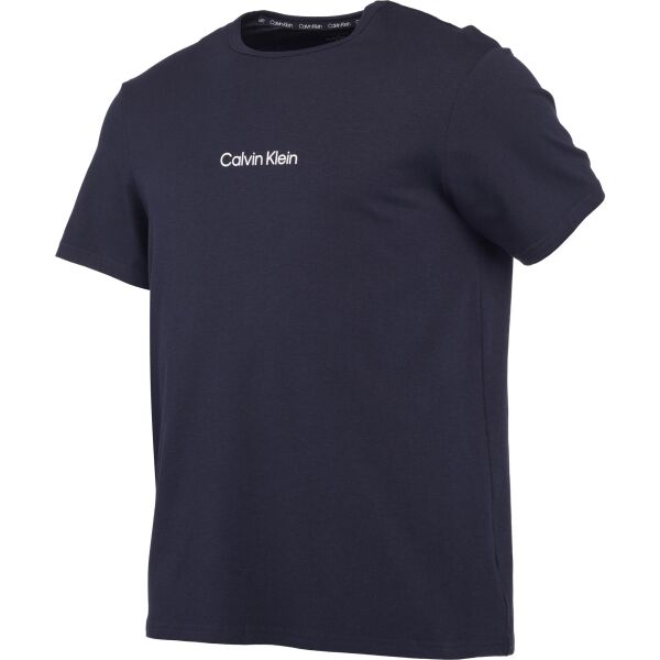 Calvin Klein S/S CREW NECK Herrenshirt, Dunkelblau, Größe XL