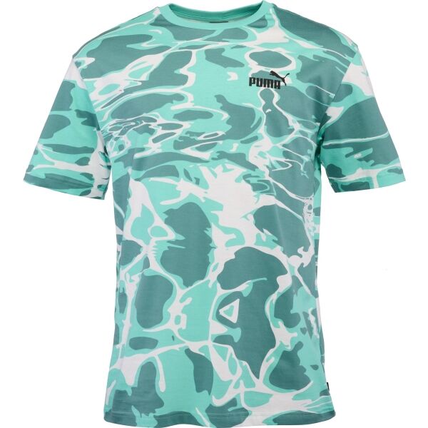 Puma SUMMER SPLASH AOP TEE Férfi póló, zöld, méret L