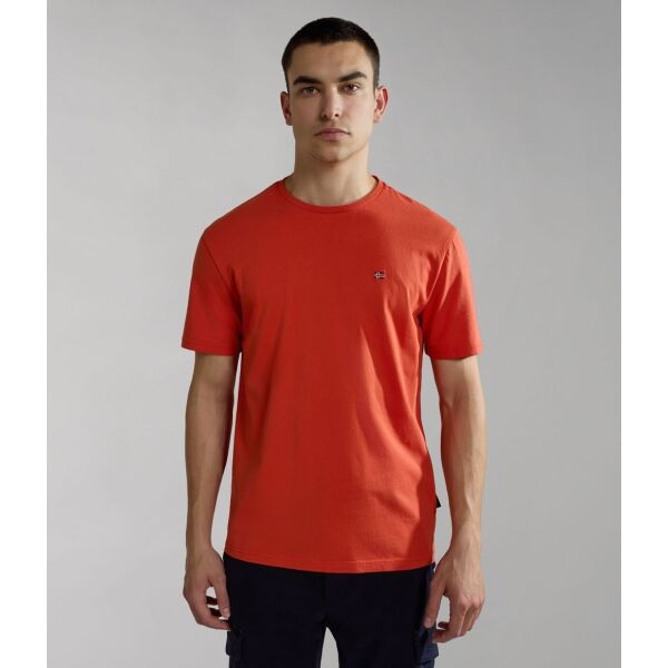 Napapijri SALIS SS SUM Herrenshirt, Orange, Größe M