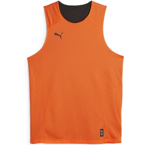 Puma HOOPS TEAM REVERSE PRACTICE JERSEY Herren Basketballdress, Orange, Größe L