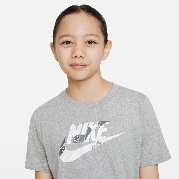 Nike SPORTSWEAR Mädchenshirt, Grau, Größe S