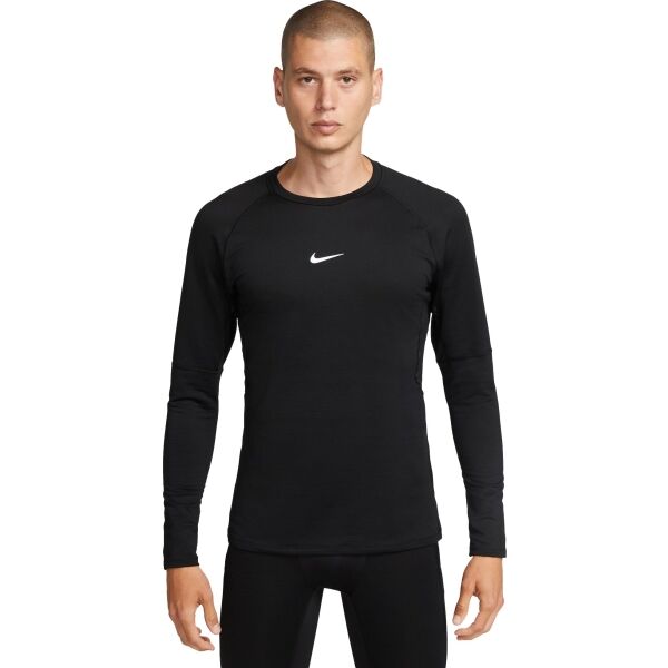 Nike PRO Мъжа термо тениска, черно, Veľkosť S