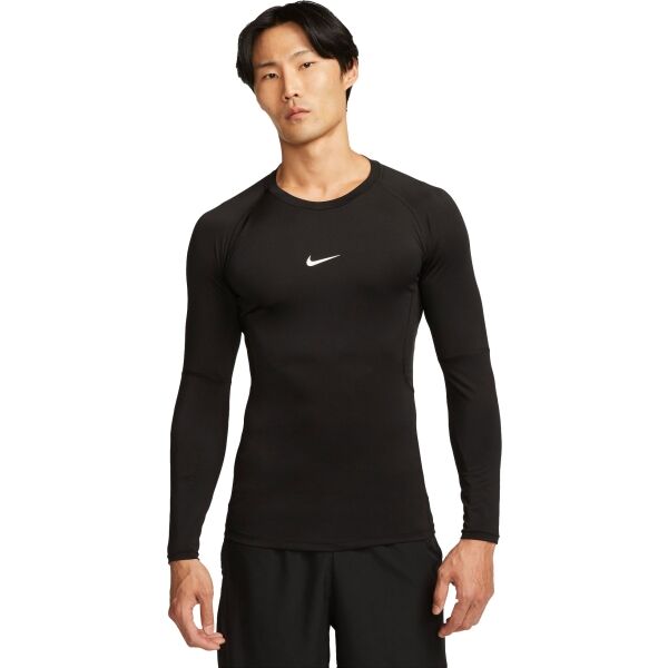 Nike DRI-FIT Мъжка термо тениска, черно, Veľkosť XL