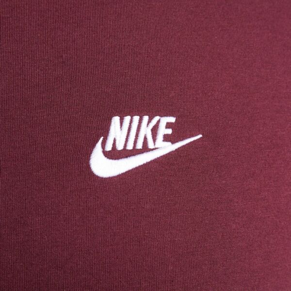 Nike SPORTSWEAR CLUB Мъжки тениска, винен, Veľkosť M
