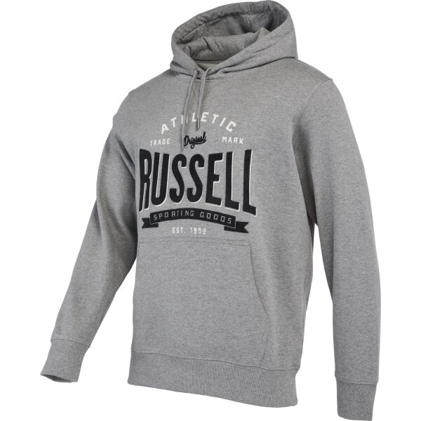 Russell Athletic SWEATSHIRT M Herren Sweatshirt, Grau, Größe XL