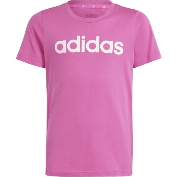adidas LINEAR LOGO TEE Lány póló, rózsaszín, méret