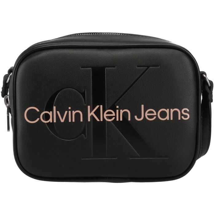 Calvin Klein Collection Black Sculpted Monogram Tote Bag w