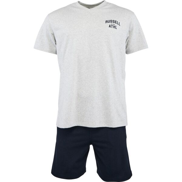 Russell Athletic SET TEE SHORT Мъжки комплект-пижама, сиво, veľkosť XXL