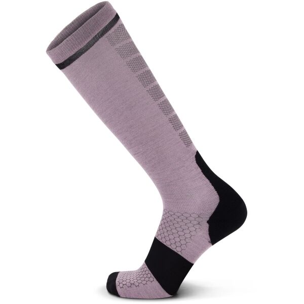 MONS ROYALE PRO LITE MERINO SNOW Универсални скиорски чорапи от мерино, лилаво, Veľkosť S