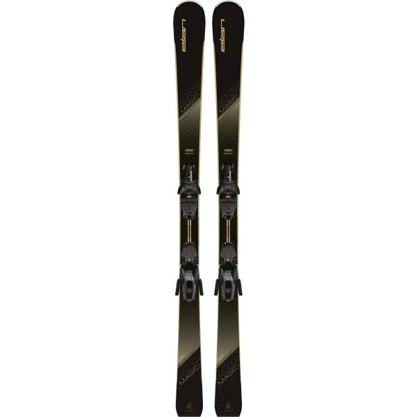 Elan GOLD MAGIC LS + EL 9 GW Дамски ски за ски спускане, черно, Veľkosť 146