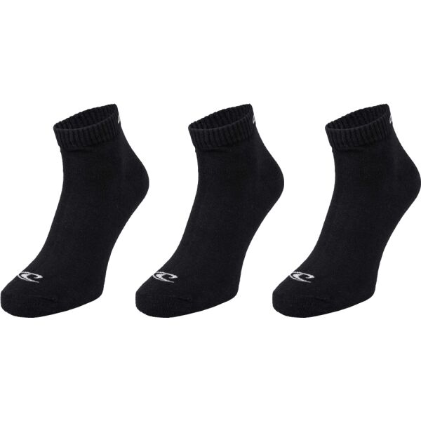 O'Neill QUARTER 3P Uniszex zokni, fekete, méret 35-38