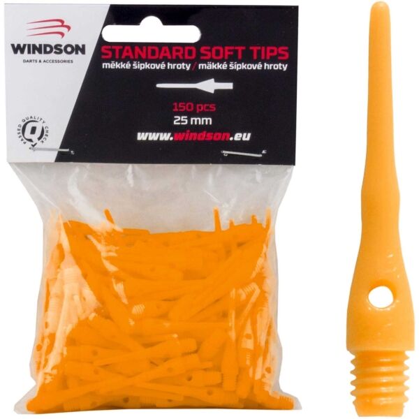 Windson SOFT 25mm - 150 Pfeilspitzen, Orange, Größe Os