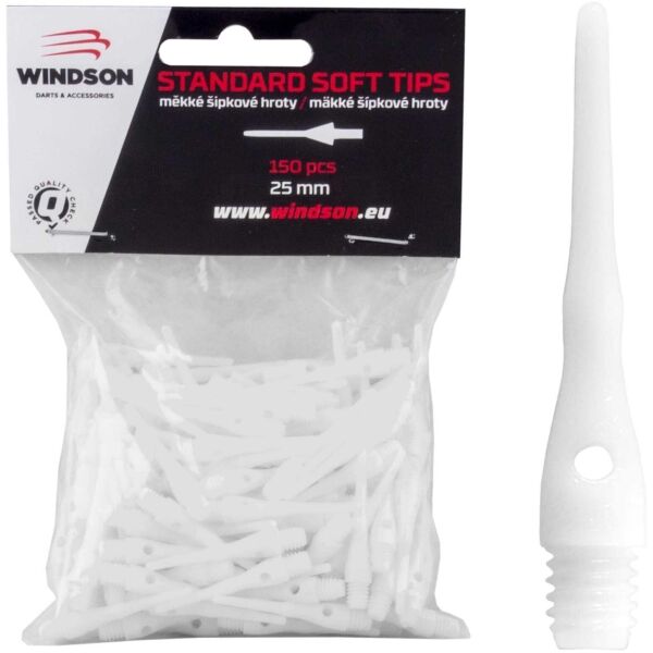 Windson SOFT 25mm - 150 Pfeilspitzen, Weiß, Größe Os