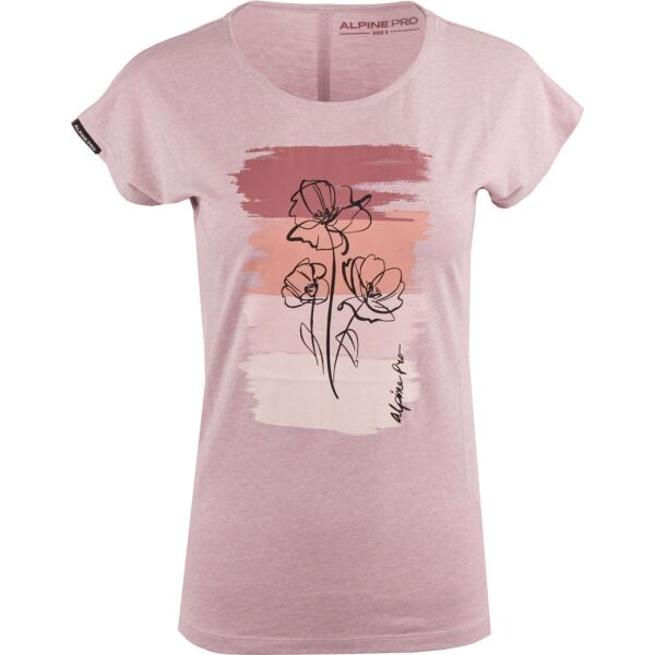 ALPINE PRO RYRA Дамска блуза, розово, Veľkosť S