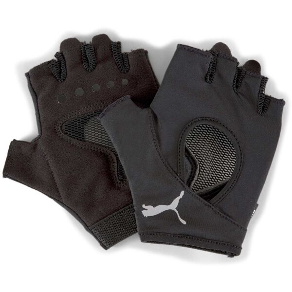 Puma TRAINING GYM GLOVES Női fitneszkesztyű, fekete, méret M