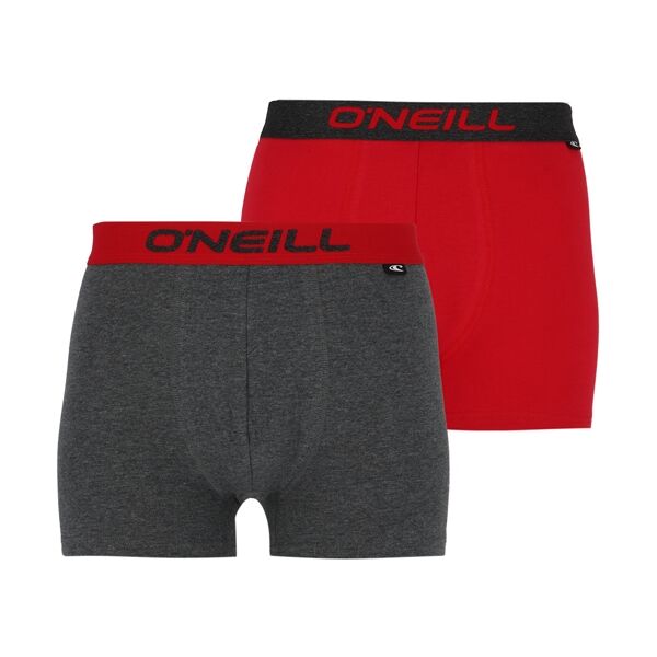 O'Neill BOXER PLAIN 2PACK Férfi boxeralsó, sötétszürke, méret XL