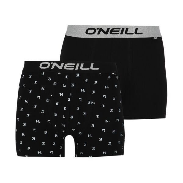 O'Neill LOGO PLAIN 2-PACK Férfi boxeralsó, fekete, méret XXL