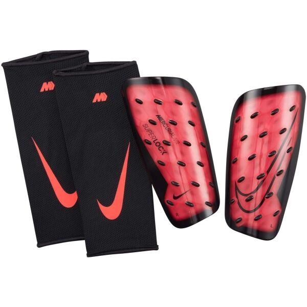 Nike MERCURIAL LITE SUPERLOCK Férfi futball sípcsontvédő, fekete, méret S